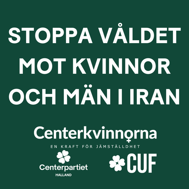 Stoppa Våldet Mot Kvinnor Och Män I Iran Centerpartiet